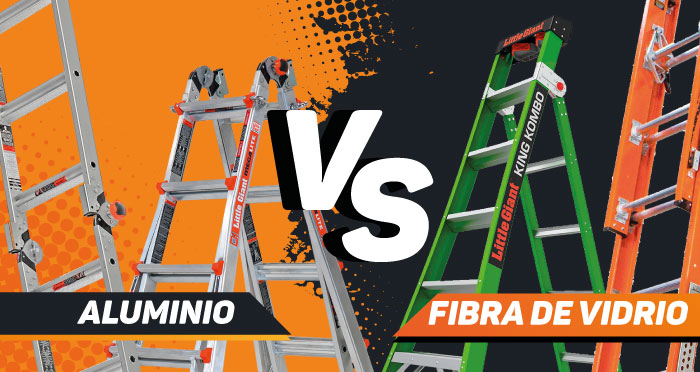 ¿Escalera de aluminio o escalera de fibra de vidrio?
