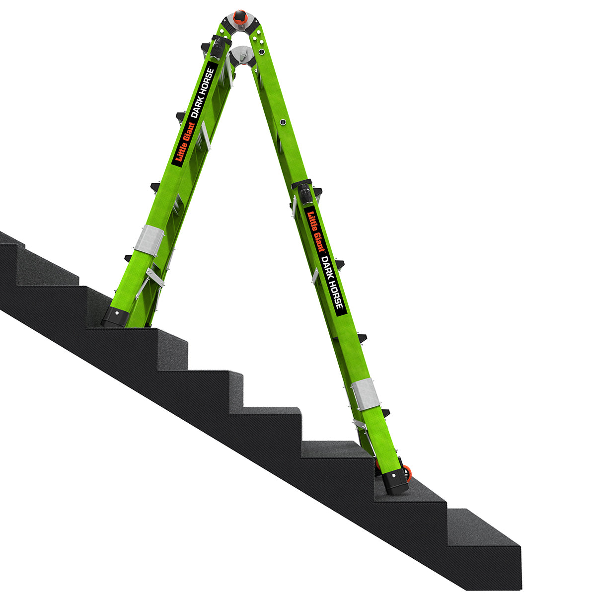 Escalera Multiposición Fibra de Vidrio 17' (5.18 m) AS/NZS Dark Horse 2.0 Little Giant 16117-440