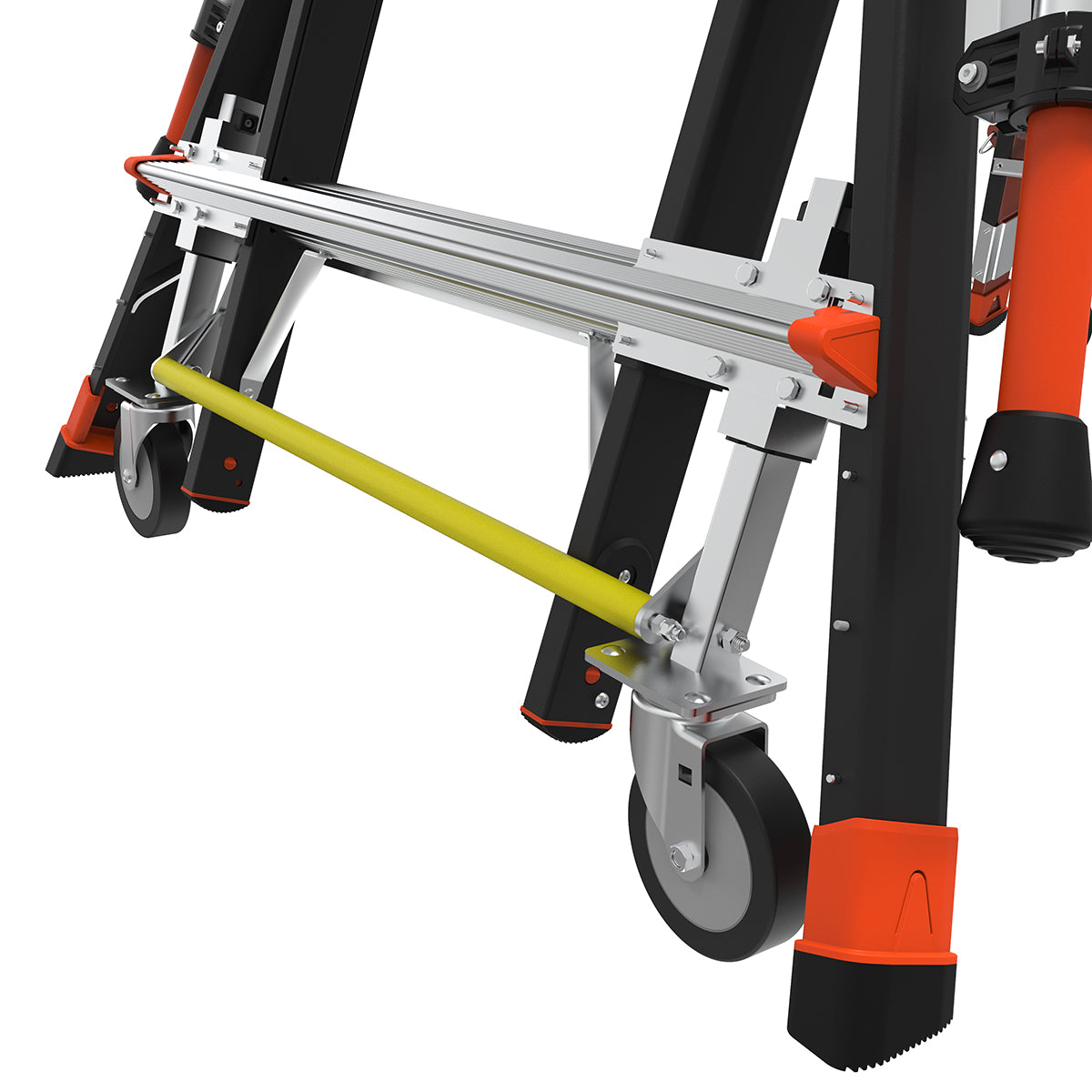 Escalera de Plataforma con Jaula de Seguridad 5' - 9' (1.52 m - 2.74 m) Fibra de Vidrio Tipo IAA Adjustable Safety Cage Little Giant 18509-817