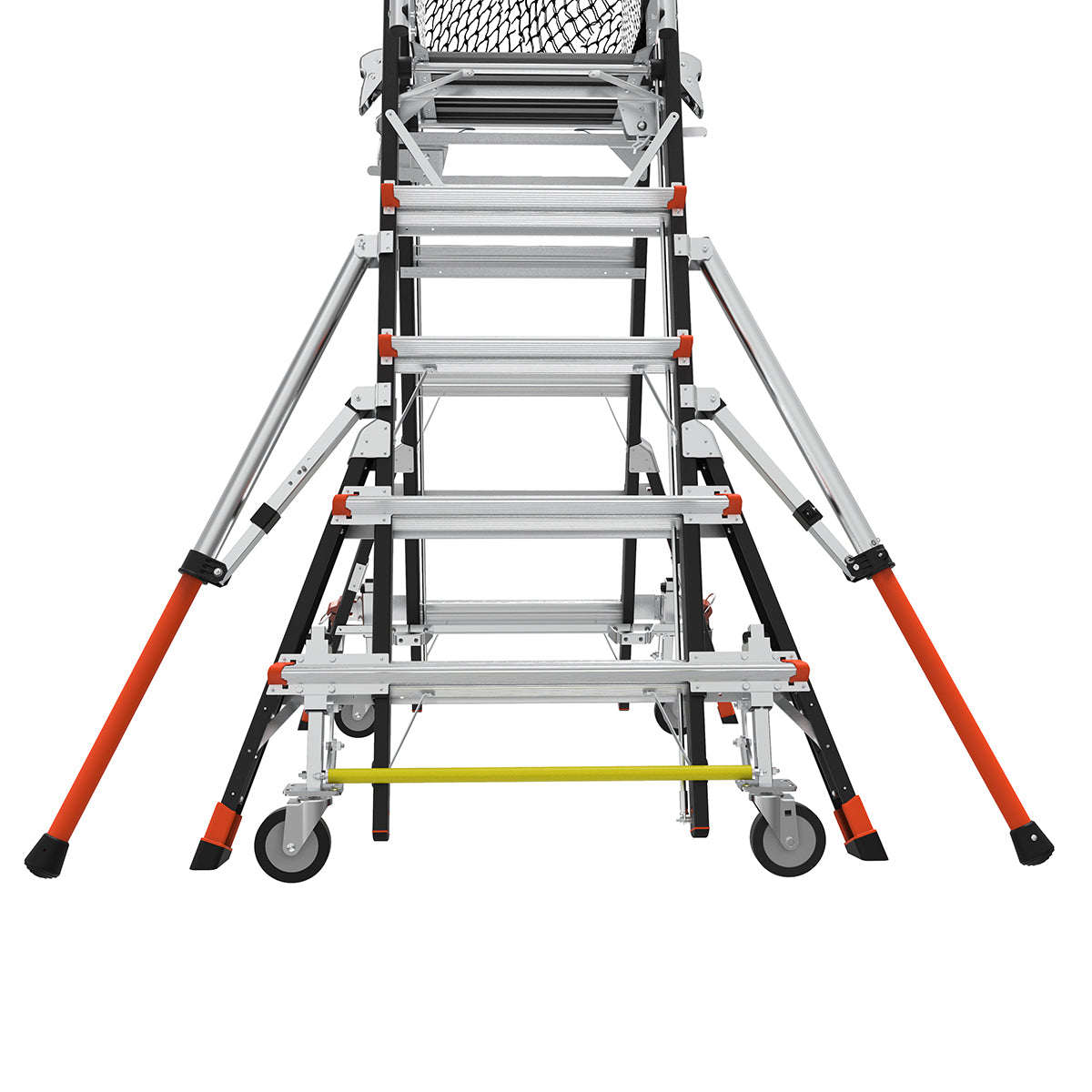 Escalera de Plataforma con Jaula de Seguridad 5' - 9' (1.52 m - 2.74 m) Fibra de Vidrio Tipo IAA Adjustable Safety Cage Little Giant 18509-817
