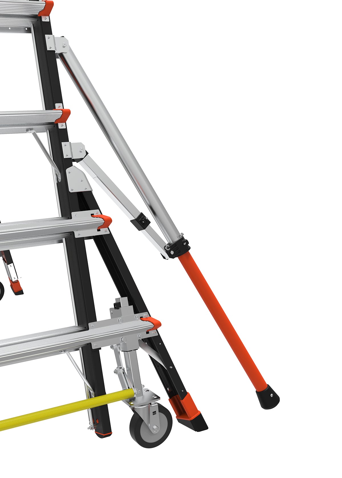 Escalera de Plataforma con Jaula de Seguridad 5' - 9' (1.52 m - 2.74 m) Fibra de Vidrio Tipo IAA Adjustable Safety Cage Little Giant 18509-817