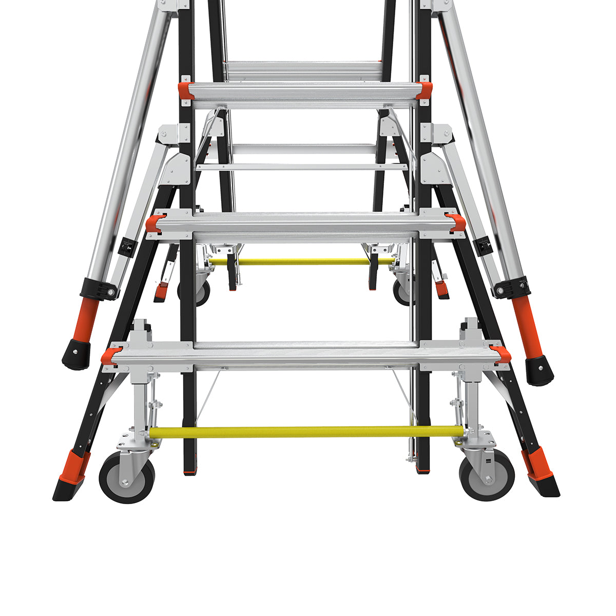 Escalera de Plataforma con Jaula de Seguridad 5' - 9' (1.52 m - 2.74 m) Fibra de Vidrio Tipo IAA Adjustable Safety Cage Little Giant 18509-817