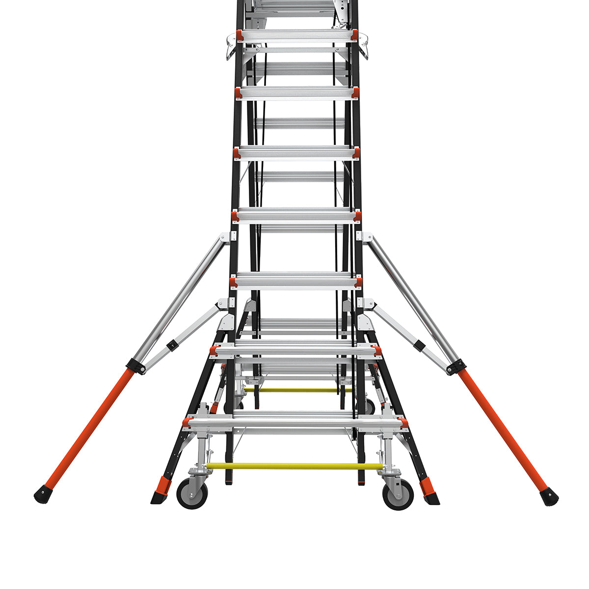 Escalera de Plataforma con Jaula de Seguridad 8' - 14' (2.44 m - 4.27 m) Fibra de Vidrio Tipo IAA Adjustable Safety Cage Little Giant 18515-817