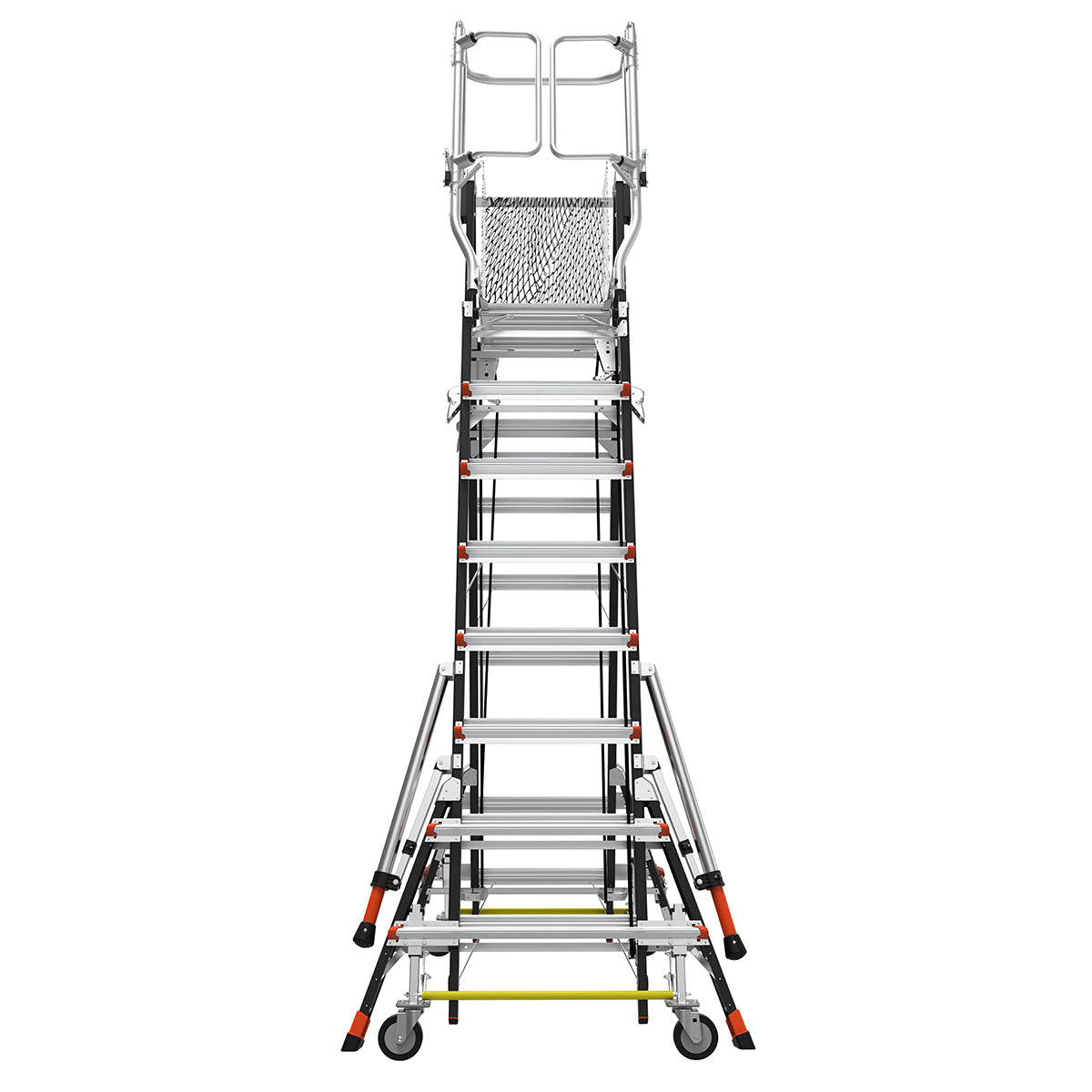 Escalera de Plataforma con Jaula de Seguridad 8' - 14' (2.44 m - 4.27 m) Fibra de Vidrio Tipo IAA Adjustable Safety Cage Little Giant 18515-817