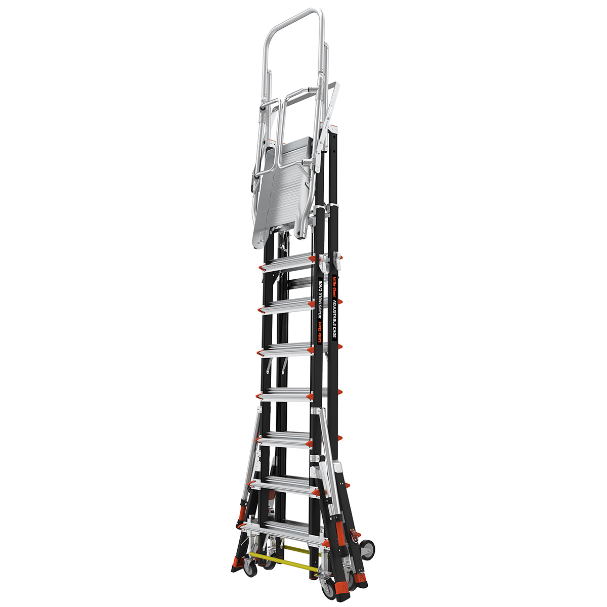 Escalera de Plataforma con Jaula de Seguridad 8' - 14' (2.44 m - 4.27 m) Fibra de Vidrio Tipo IAA Adjustable Safety Cage Little Giant 18515-817