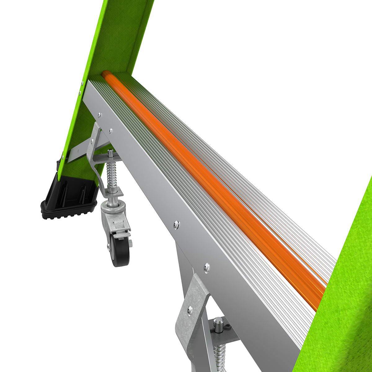 Escalera de Plataforma con Jaula de Seguridad 6' (1.83 m) Fibra de Vidrio Tipo IAA Safety Cage Little Giant 19706