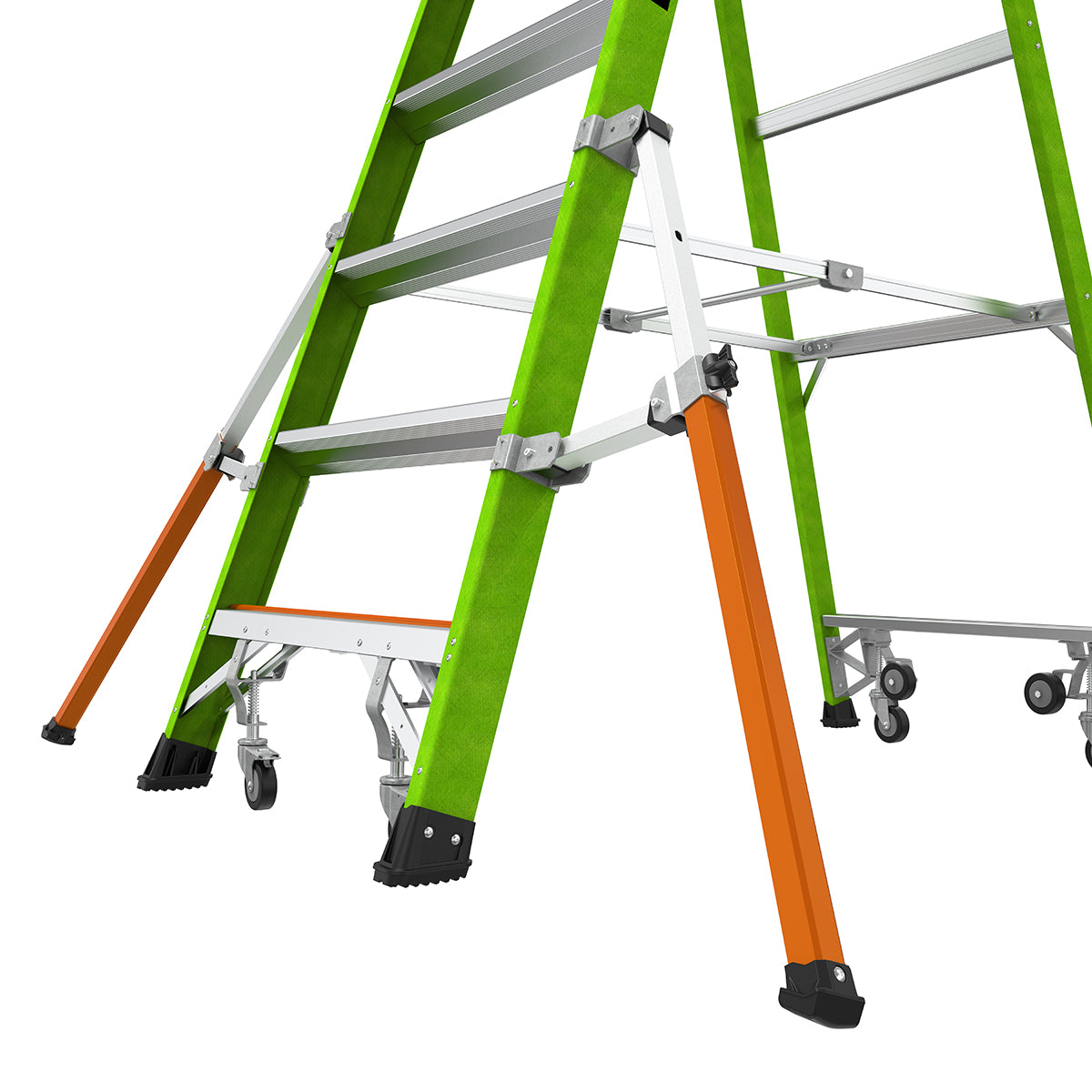 Escalera de Plataforma con Jaula de Seguridad 6' (1.83 m) Fibra de Vidrio Tipo IAA Safety Cage Little Giant 19706