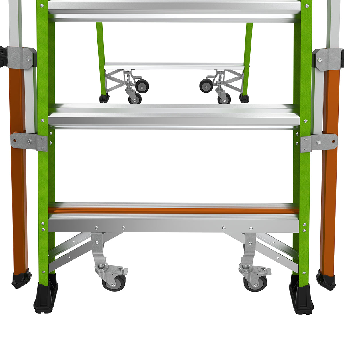 Escalera de Plataforma con Jaula de Seguridad 6' (1.83 m) Fibra de Vidrio Tipo IAA Safety Cage Little Giant 19706