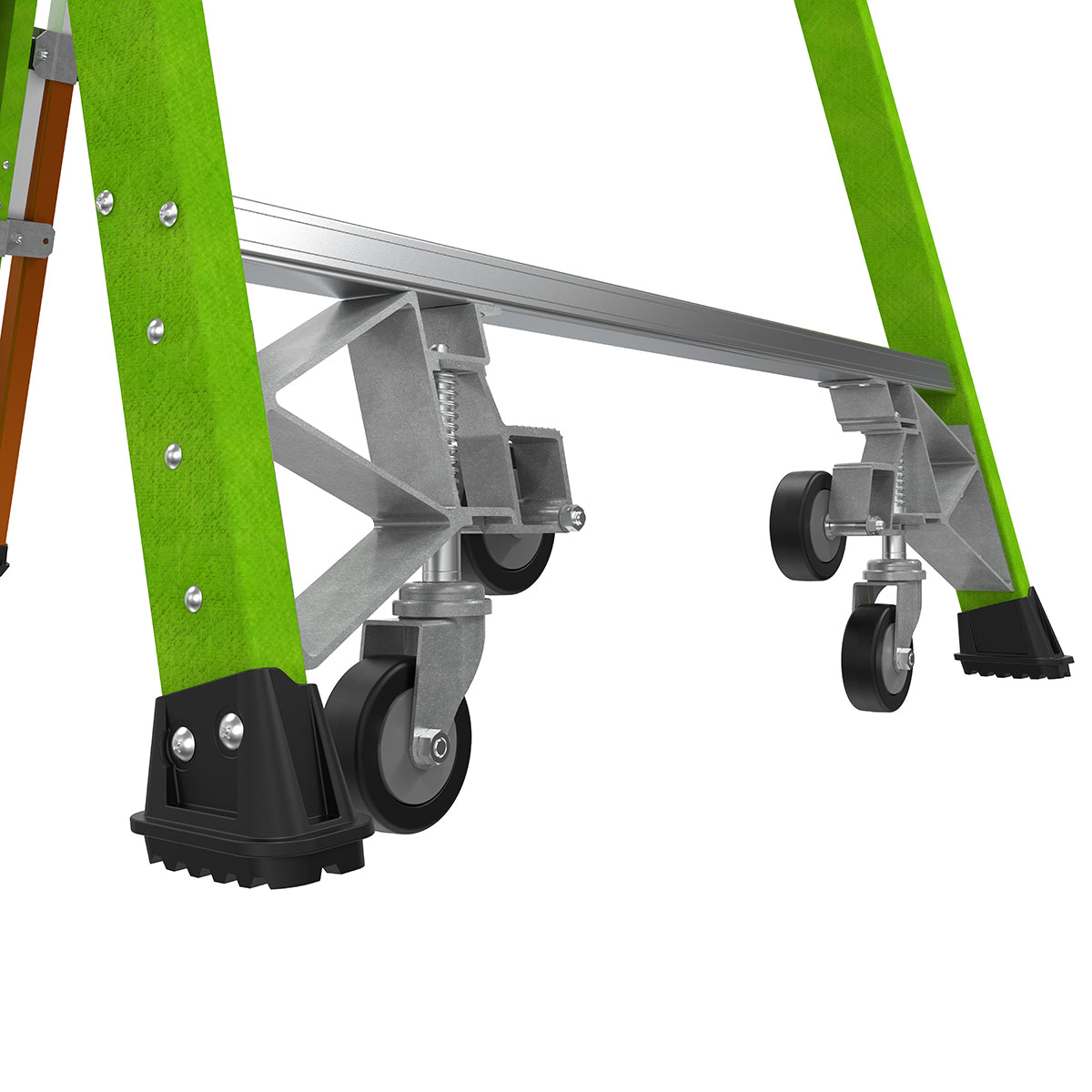 Escalera de Plataforma con Jaula de Seguridad 6' (1.83 m) Fibra de Vidrio Tipo IAA Safety Cage Little Giant 19706