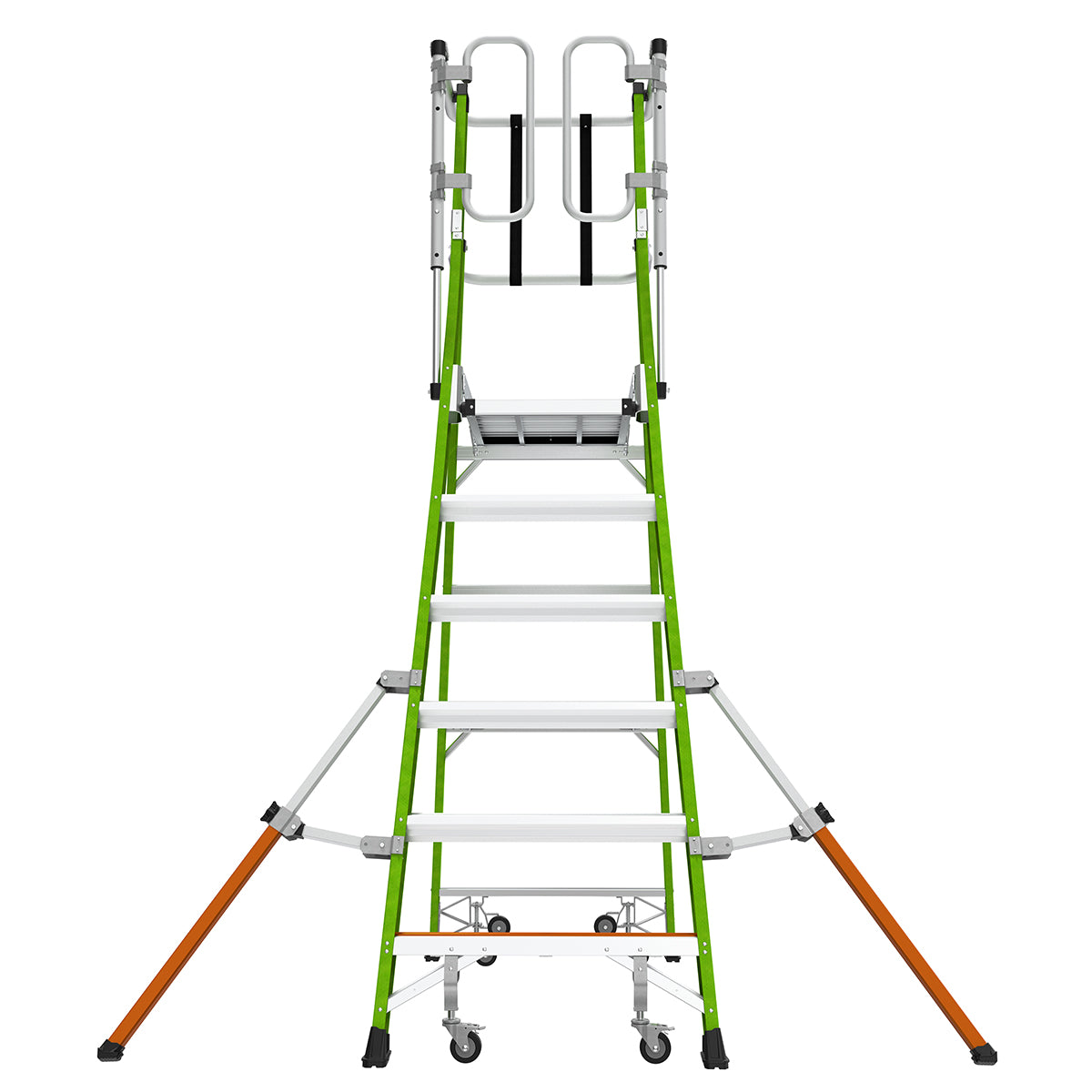 Escalera de Plataforma con Jaula de Seguridad 6' (1.83 m) Fibra de Vidrio Tipo IAA Safety Cage Little Giant 19706