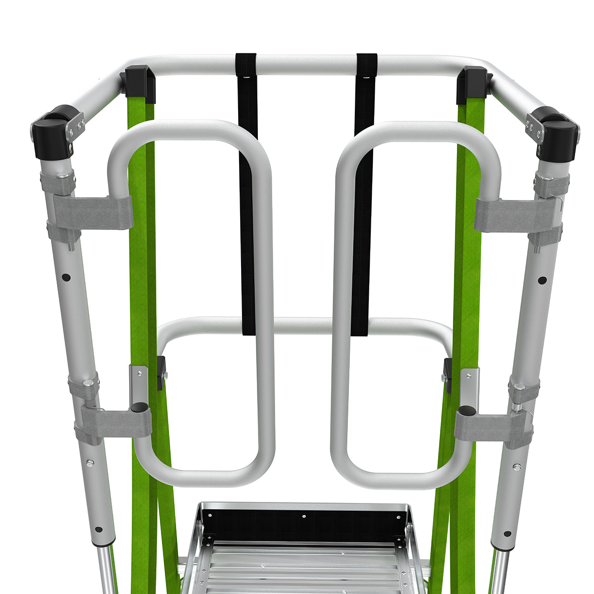 Escalera de Plataforma con Jaula de Seguridad 6' (1.83 m) Fibra de Vidrio Tipo IAA Safety Cage Little Giant 19706