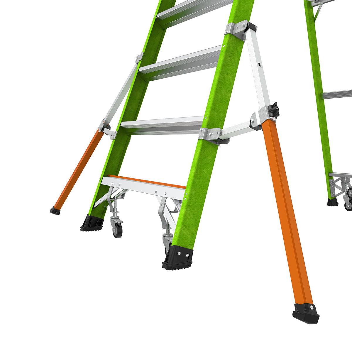 Escalera de Plataforma con Jaula de Seguridad 8' (2.41 m) Fibra de Vidrio Tipo IAA Safety Cage Little Giant 19708