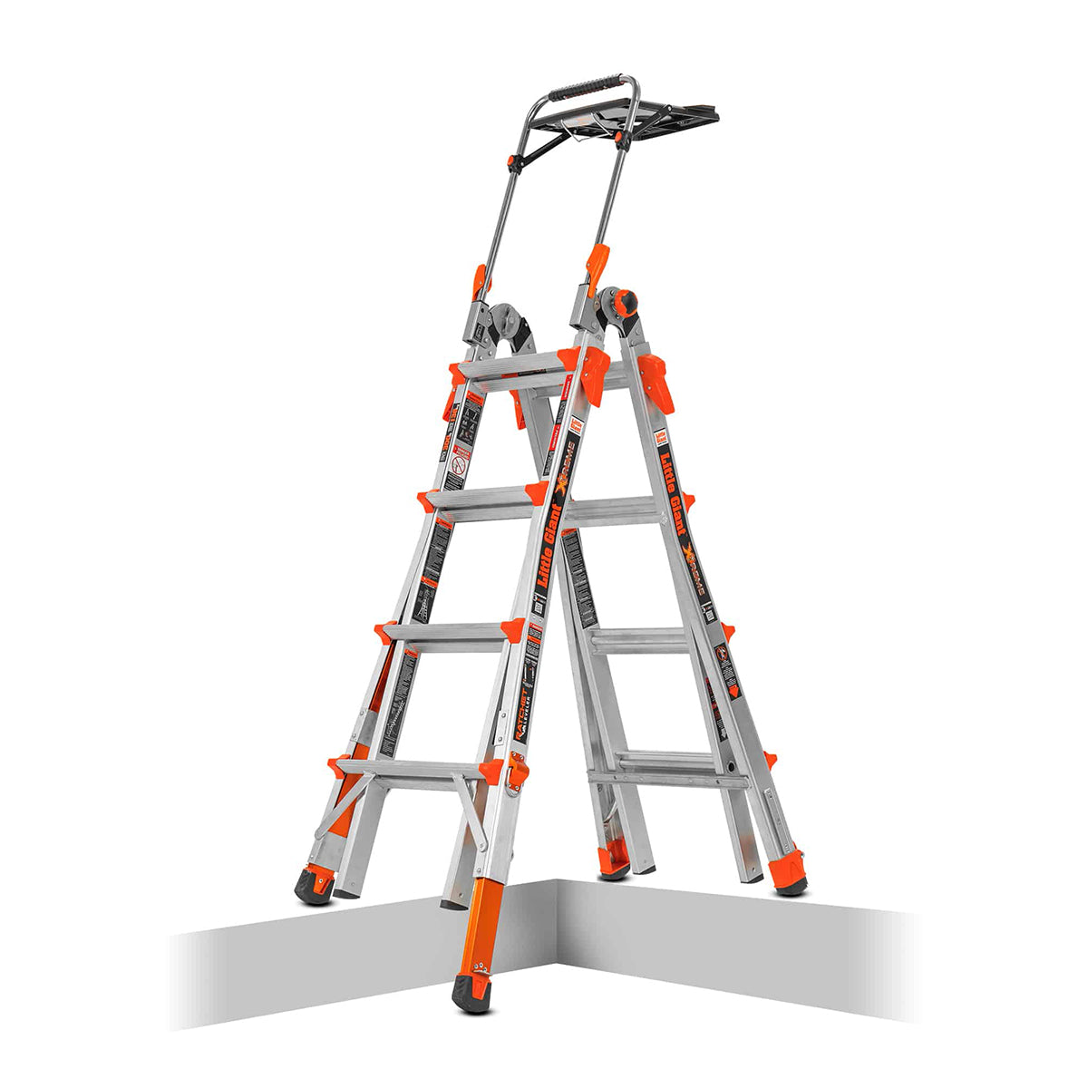 Escalera de Aluminio Multiposición 17' con Airdeck Tipo IA Xtreme Little Giant 12317-801D (Demo)
