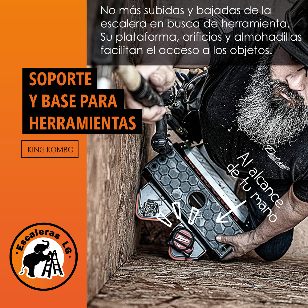 Escalera de Fibra de Vidrio Multiposición 6' Tipo IAA King Kombo Little Giant 13610-001 (Demo)