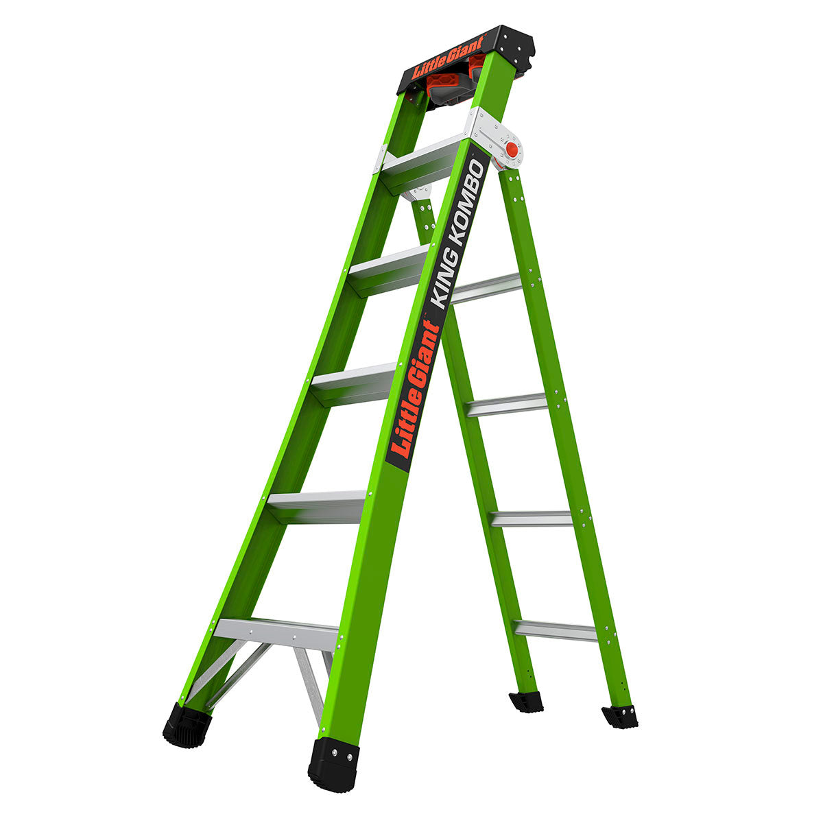 Escalera de Fibra de Vidrio Multiposición 6' Tipo IAA King Kombo Little Giant 13610-001 (Demo)