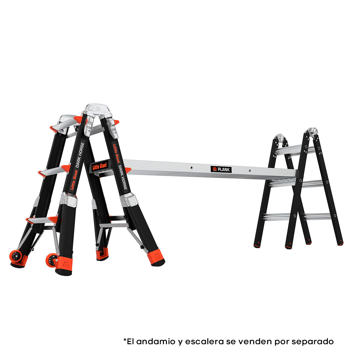 Escalera de Fibra de Vidrio Multiposición 13' Tipo IAA Dark Horse Little Giant 15143 (De Línea)