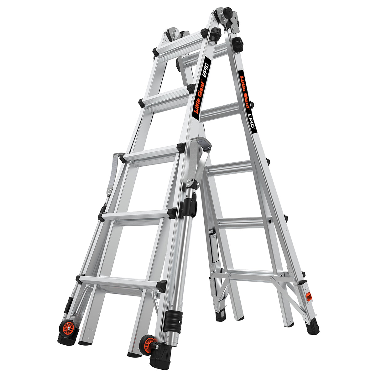 Escalera de Aluminio Multiposición 22' con Airdeck y Rieles Tipo IA Epic Little Giant 16822-818 (Demo)