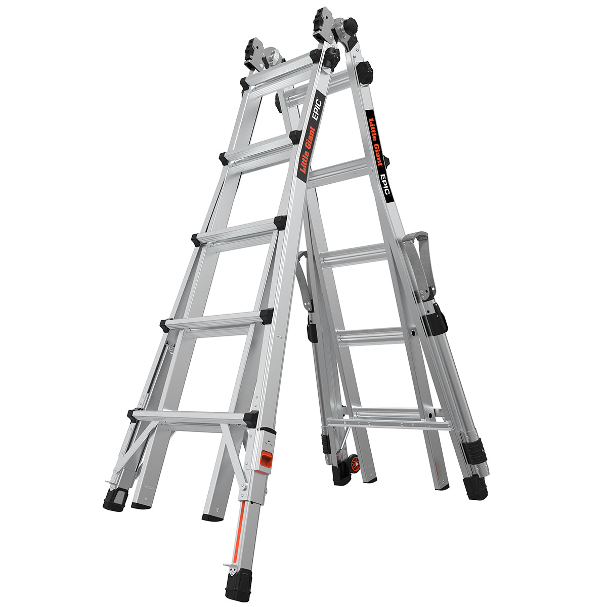 Escalera de Aluminio Multiposición 22' con Airdeck y Rieles Tipo IA Epic Little Giant 16822-818 (Demo)