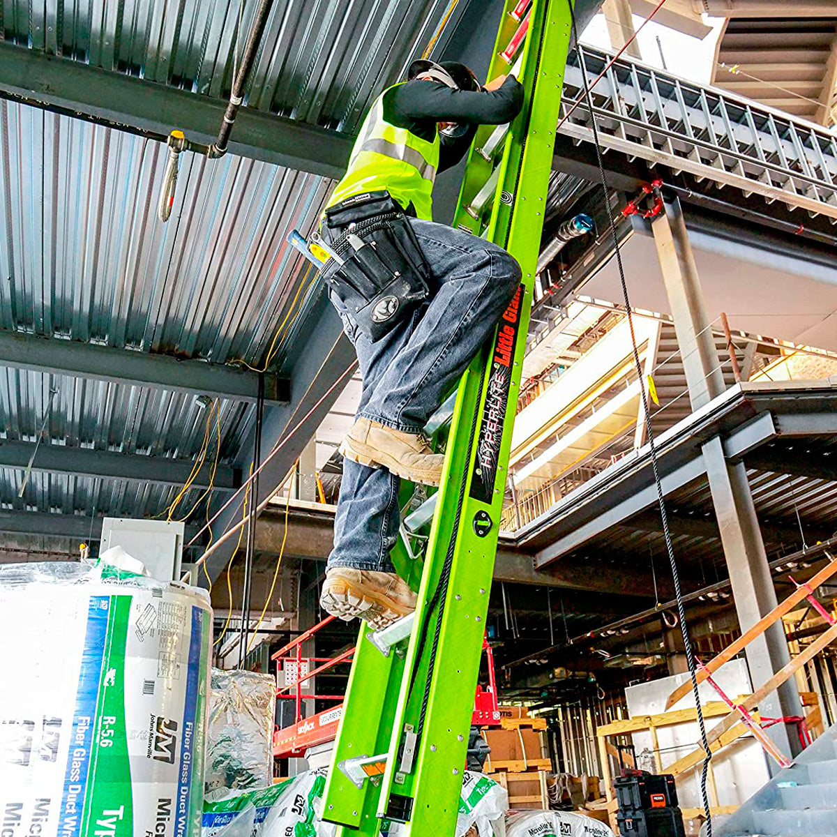 Escalera de Extension 24' (7.31 m) Hyperlite ANSI Tipo IA Fibra de Vidrio Little Giant 17724