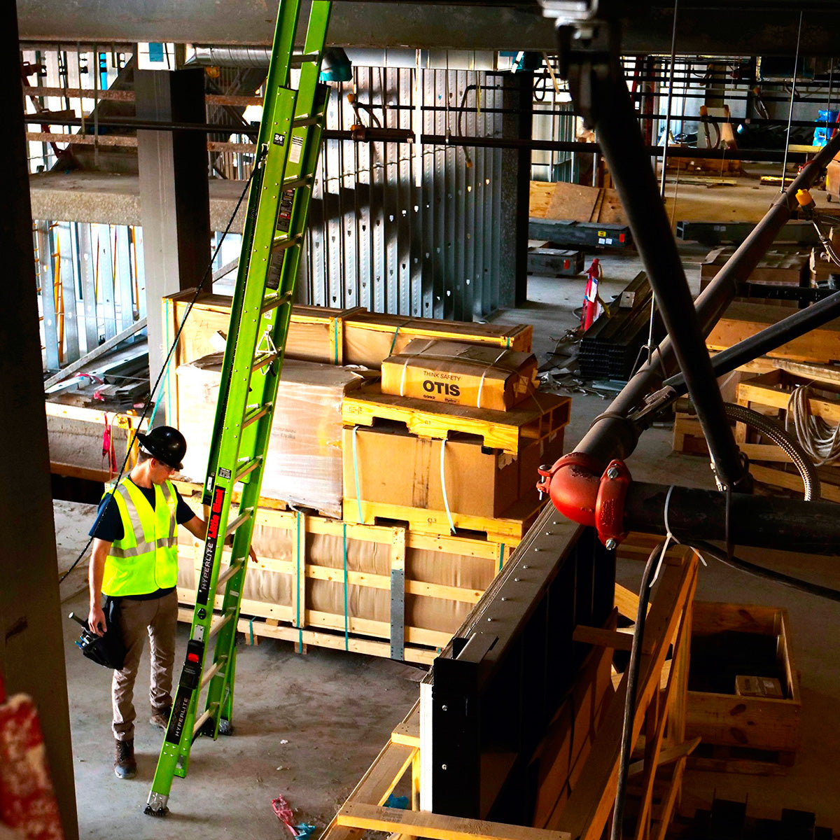 Escalera de Extension 24' (7.31 m) Hyperlite ANSI Tipo IA Fibra de Vidrio Little Giant 17724