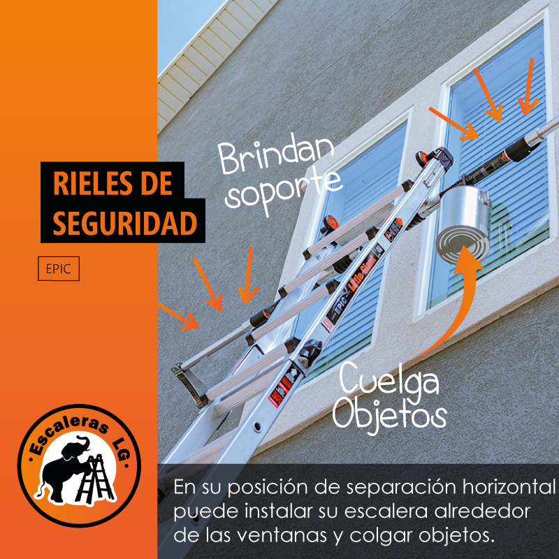 Escalera de Aluminio Multiposición 22' con Airdeck y Rieles Tipo IA Epic Little Giant 16822-818 (Demo)
