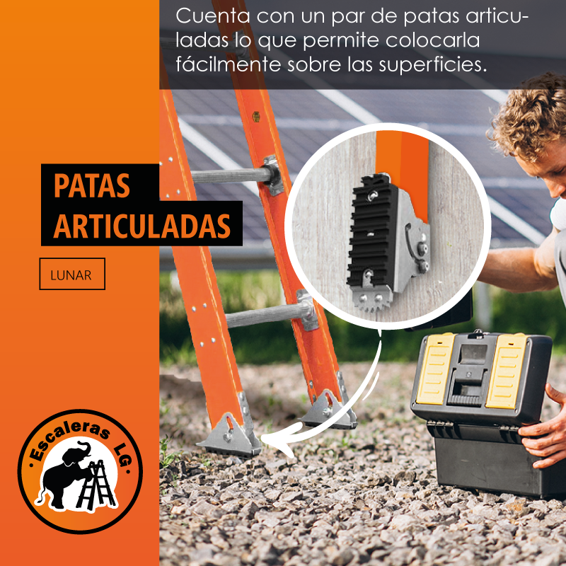 Escalera de Extensión 28' (8.53 m) Lunar ANSI Type IAA - 375 lb Fibra de Vidrio Little Giant 15628