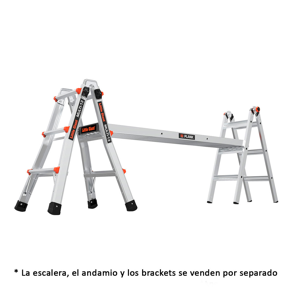Escalera de Aluminio Multiposición 13’ Tipo IA Multi Little Giant 16513-002