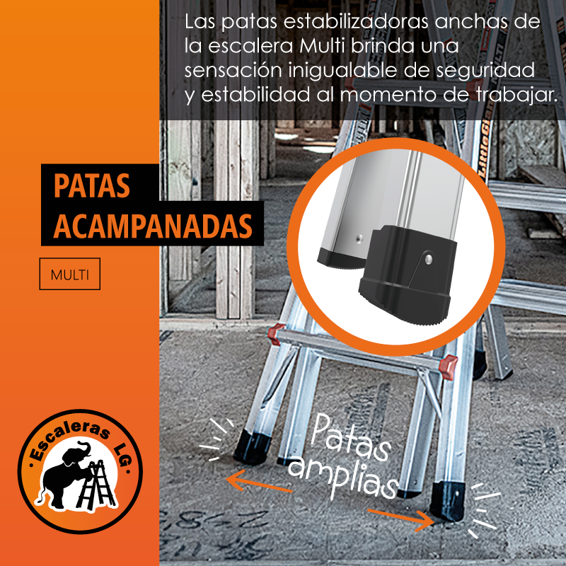 Escalera de Aluminio Multiposición 17’ (5.18 m) Tipo IA Multi Little Giant 16517-002