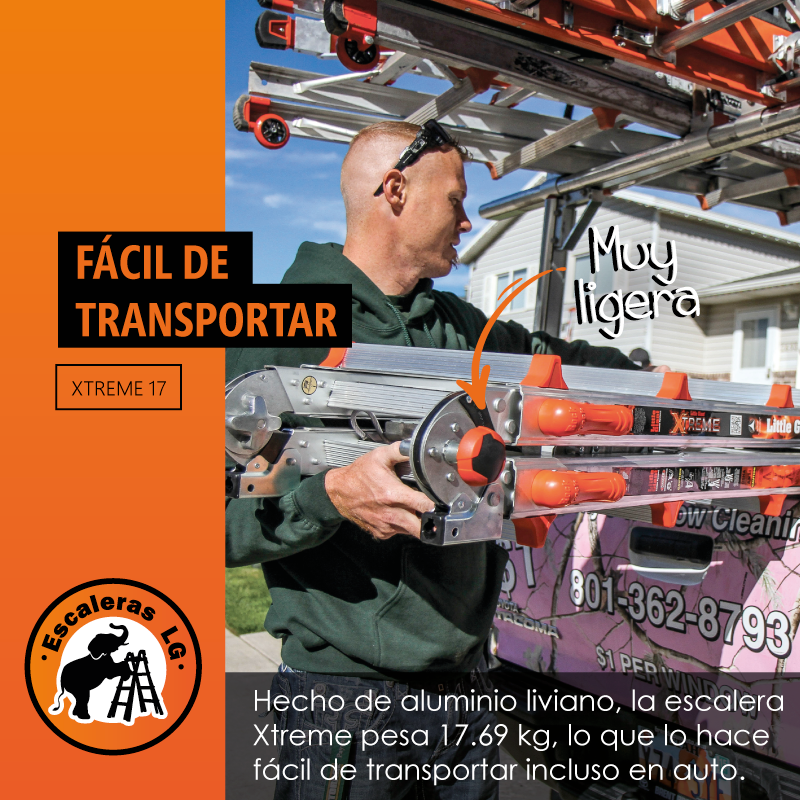 Escalera de Aluminio Multiposición 17' con Airdeck Tipo IA Xtreme Little Giant 12317-801D (Demo)