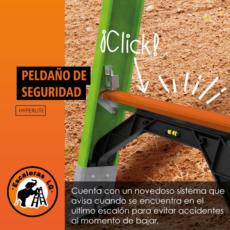 Escalera de Extension 24' (7.31 m) Hyperlite ANSI Tipo IA Fibra de Vidrio Little Giant 17724