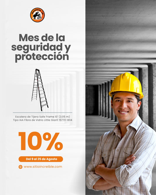 Escalera de Tijera Safe Frame 10' (3.05 m) Tipo IAA Fibra de Vidrio Little Giant 15770-804