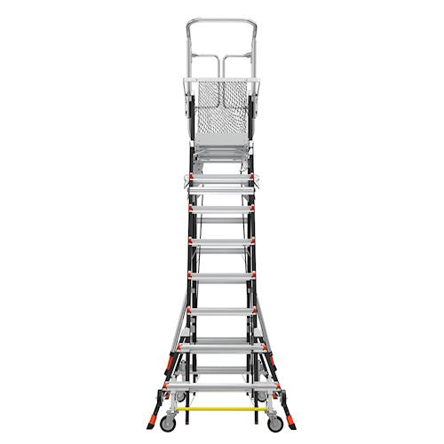 Escalera de Plataforma con Jaula de Seguridad 8' - 14' (2.44 m - 4.27 m) Fibra de Vidrio Tipo IAA Adjustable Safety Cage Little Giant 18515-817