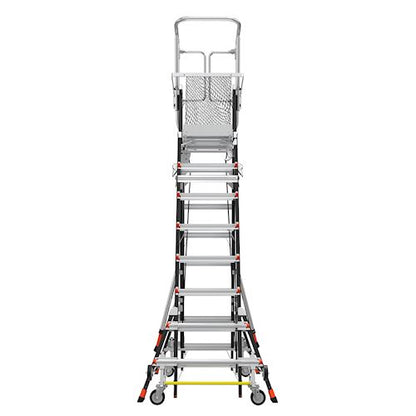 Escalera de Plataforma con Jaula de Seguridad 8' - 14' (2.44 m - 4.27 m) Fibra de Vidrio Tipo IAA Adjustable Safety Cage Little Giant 18515-817