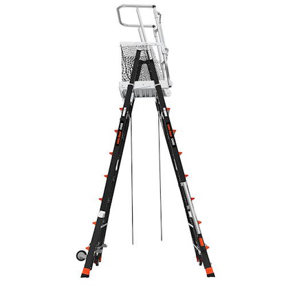 Escalera de Plataforma con Jaula de Seguridad 8' - 14' (2.44 m - 4.27 m) Fibra de Vidrio Tipo IAA Adjustable Safety Cage Little Giant 18515-817