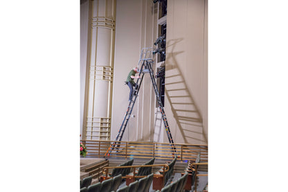 Escalera de Plataforma con Jaula de Seguridad 8' - 14' (2.44 m - 4.27 m) Fibra de Vidrio Tipo IAA Adjustable Safety Cage Little Giant 18515-817