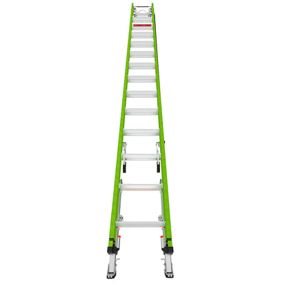 Escalera de Extension 28' (8.53 m) Hyperlite ANSI Tipo IA  Fibra de Vidrio Little Giant 17928-246/17528-264 Con Niveladores y Reposa Poste