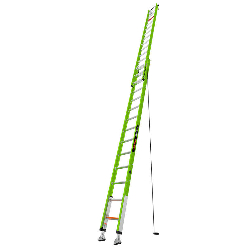 Escalera de Extension 28' (8.53 m) Hyperlite ANSI Tipo IA  Fibra de Vidrio Little Giant 17928-246/17528-264 Con Niveladores y Reposa Poste