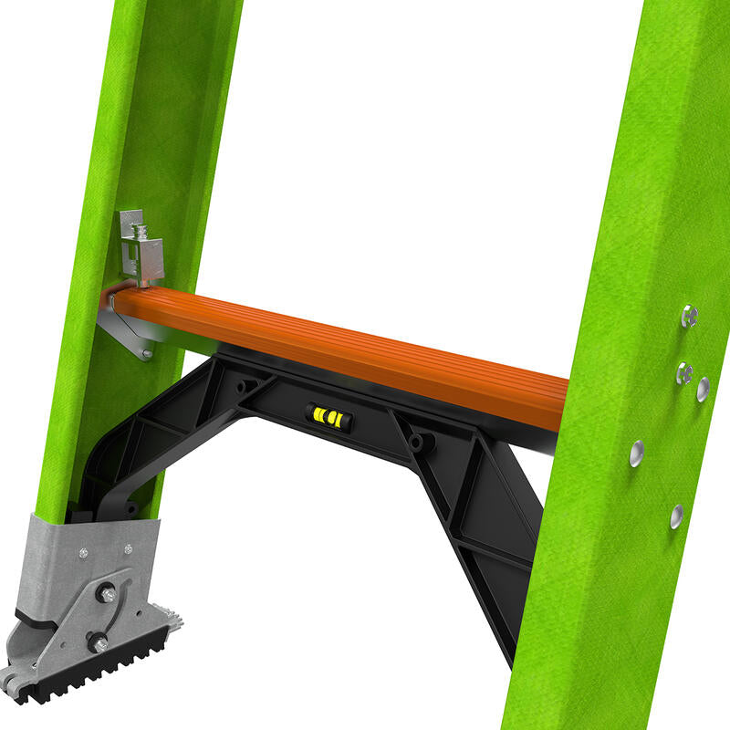 Escalera de Extension 28' (8.53 m) Hyperlite ANSI Tipo IA  Fibra de Vidrio Little Giant 18528 Con Ground Cue y Reposa Poste