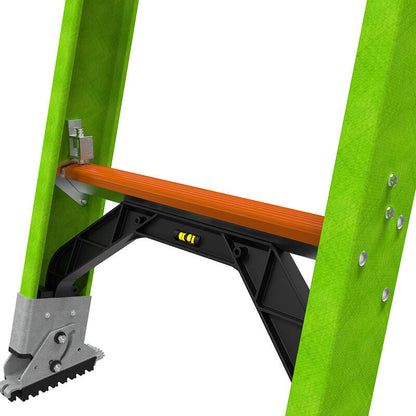 Escalera de Extension 28' (8.53 m) Hyperlite ANSI Tipo IA  Fibra de Vidrio Little Giant 18528 Con Ground Cue y Reposa Poste