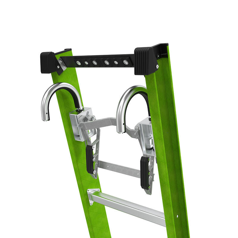 Escalera de Extension 28' (8.53 m) Hyperlite ANSI Tipo IA  Fibra de Vidrio Little Giant 18528 Con Ground Cue y Reposa Poste