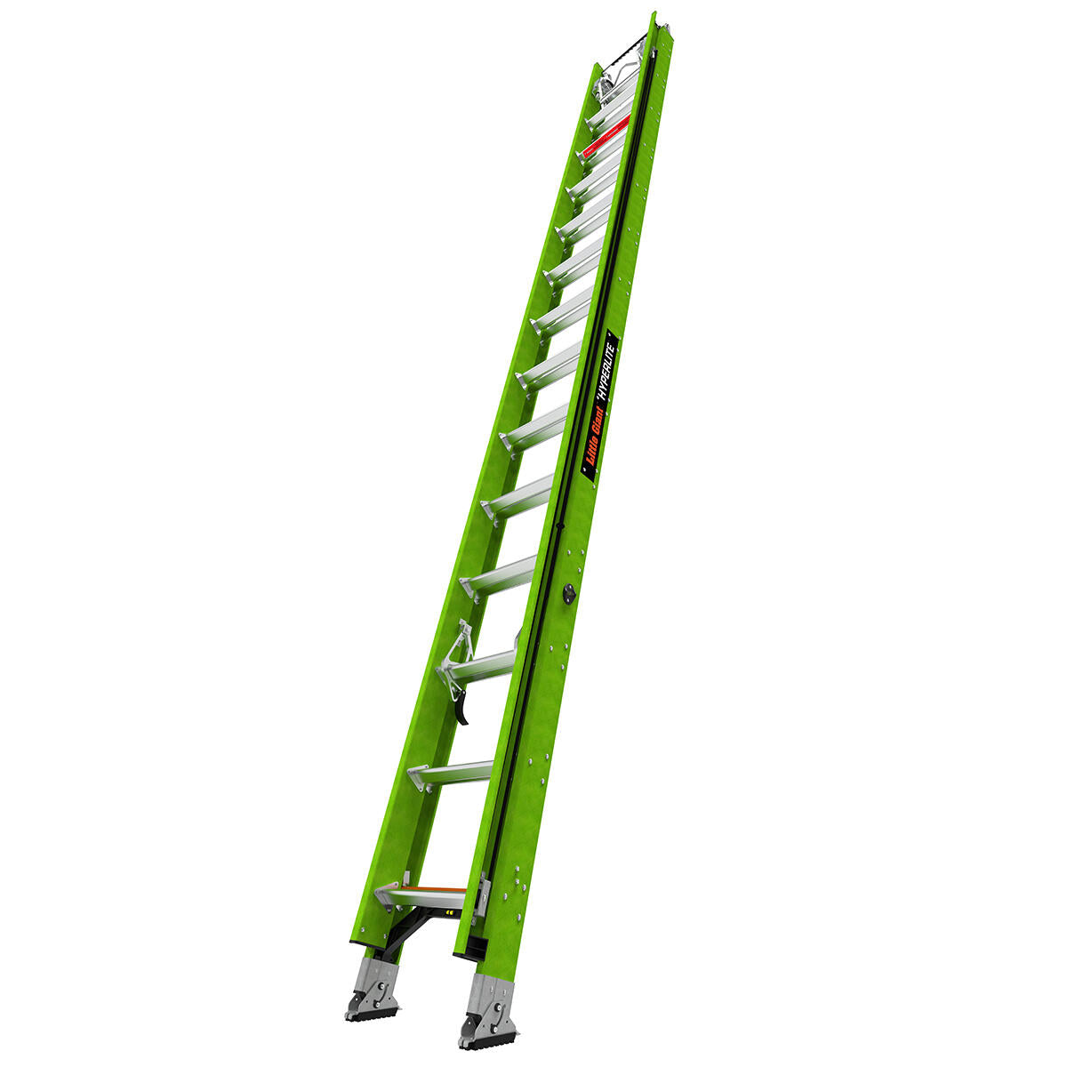 Escalera de Extension 28' (8.53 m) Hyperlite ANSI Tipo IA  Fibra de Vidrio Little Giant 18528 Con Ground Cue y Reposa Poste