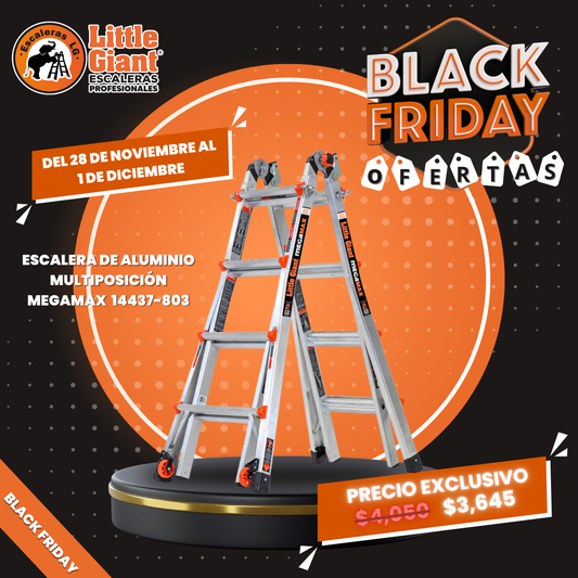 Escalera de Aluminio Multiposición 17' Tipo IA Megamax Little Giant 14437-803 (Demo)