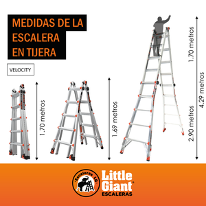 Escalera de Aluminio Multiposición 22' Tipo IA Leveler Little Giant 16522-803 (Demo)