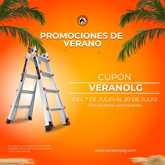 Escalera de Aluminio Multiposición 17' (5.18 m) Type IA con Airdeck Megalite Little Giant 11517-001 (Demo)
