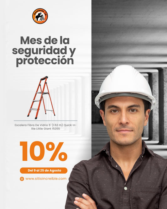 Escalera Fibra De Vidrio 5' (1.52 m) Quick-n-lite Little Giant 15355