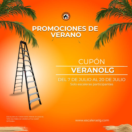 Escalera de Tijera Safe Frame 10' (3.05 m) Tipo IAA Fibra de Vidrio Little Giant 15770-804