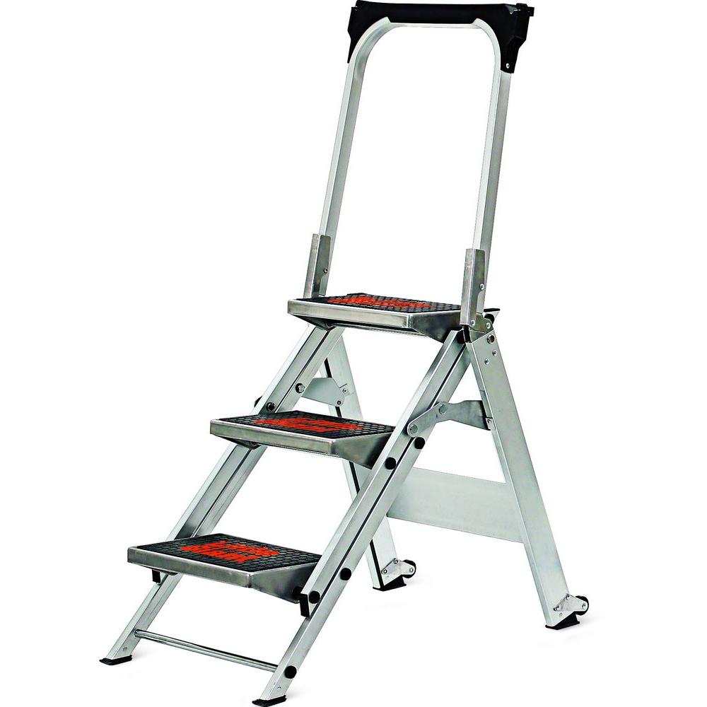 Escalera de Taburete de 3 peldaños Tipo IA Aluminio Safety Step 10310BA-D
