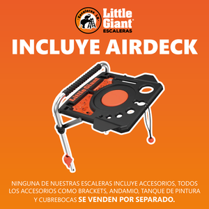 Escalera de Aluminio Multiposición 22' con Airdeck Tipo IA Xtreme Little Giant 12822-828 (Demo)