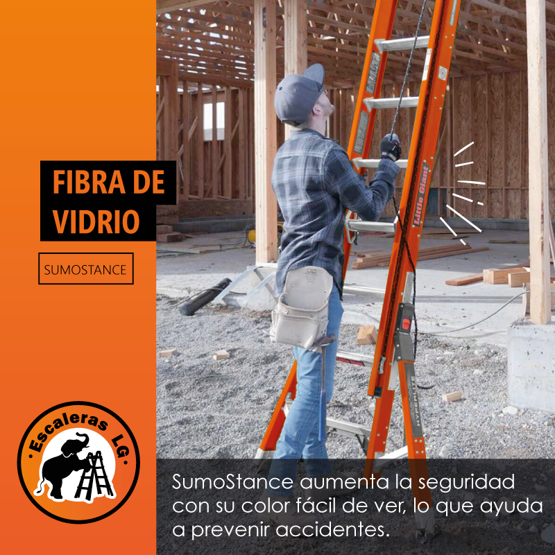 Escalera de Extensión 28' Sumostance ANSI Type IA Fibra de Vidrio Little Giant 15634